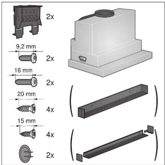 GAGGENAU AF200160 - Kit de montage : - 2