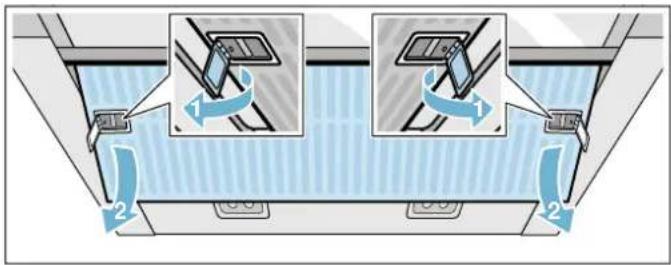 GAGGENAU AF200160 - Removing metal grease filter - 2