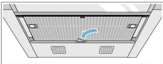 GAGGENAU AF200160 - Desmontar el filtro de metal antigrasa - 1