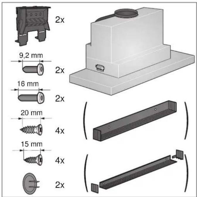 GAGGENAU AF200160 - Kit de montage : - 3