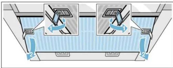 GAGGENAU AF200160 - Desmontar el filtro de metal antigrasa - 2