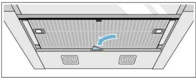 GAGGENAU AF200160 - Removing metal grease filter - 1