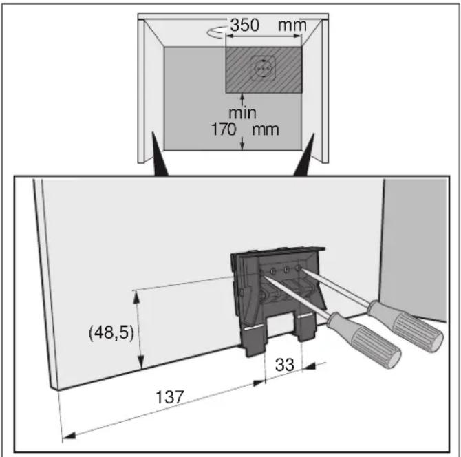 GAGGENAU AF200160 - Dimensioni dell'apparecchio e distanze di sicurezza - 2