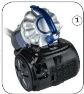 DOMO DO7290S - EMPTYING AND CLEANING THE DUST RESERVOIR - 1