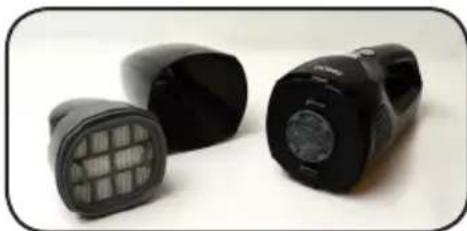 DOMO DO213SV - Reinigung des Staubbehalters: - 1