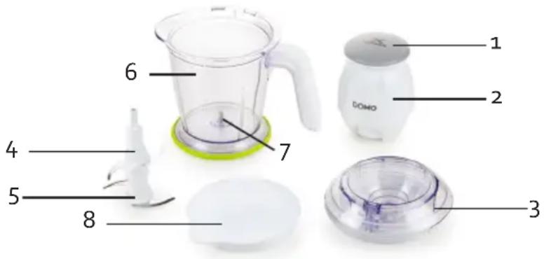 DOMO DO9191MC - MENGBEKER 1250 ML - 1