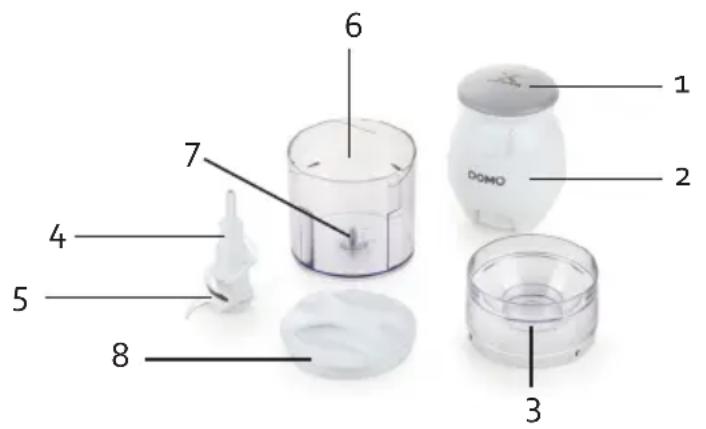 DOMO DO9191MC - VASO DE MEZCLA 500 ML - 1