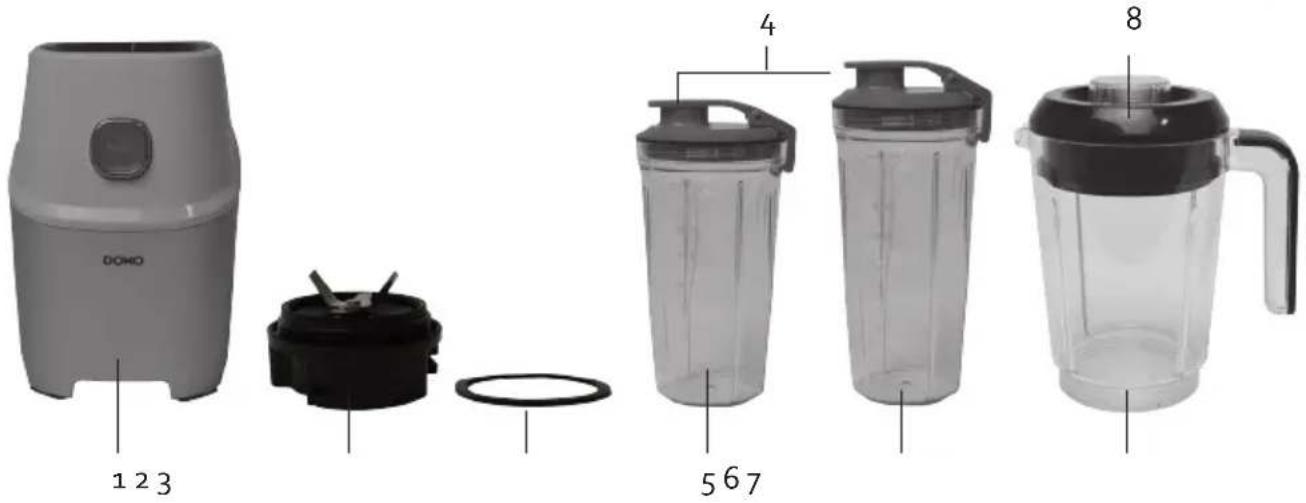 DOMO DO9185BL - PARTIES - 1