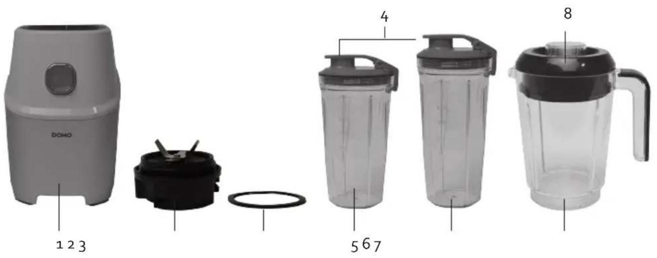 DOMO DO9185BL - CÁSTI - 1