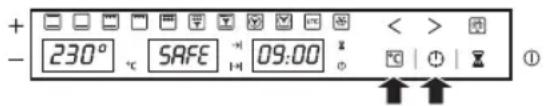 + - 230° SAFE 09:00