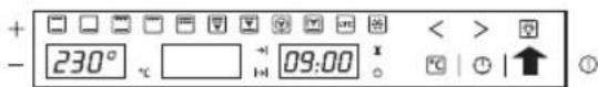 + - 230° °C 09:00 < > ↑