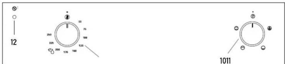 Meireles MF 7400 X - Control panel with 2 knobs - 1