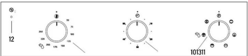 Meireles MF 7400 X - Painel de Controle com 3 botão - 1