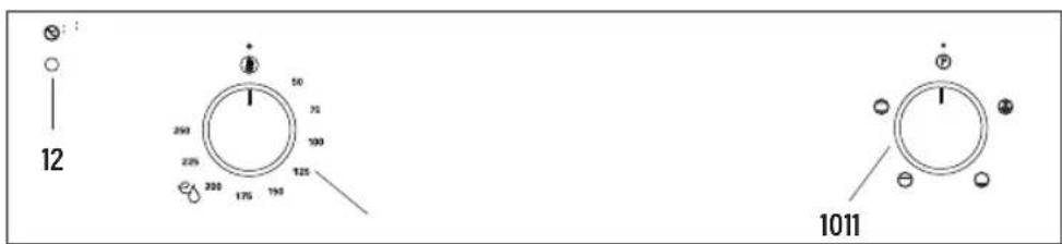 Meireles MF 7400 X - Painel de Controle com 2 botão - 1