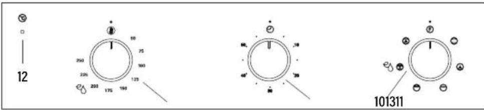 Meireles MF 7400 X - Panneau de commande avec 3 boutons - 1