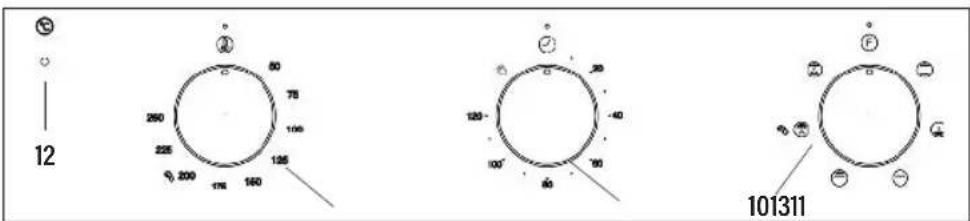 Meireles MF 7400 X - Painel de Controle com 3 botão - 1