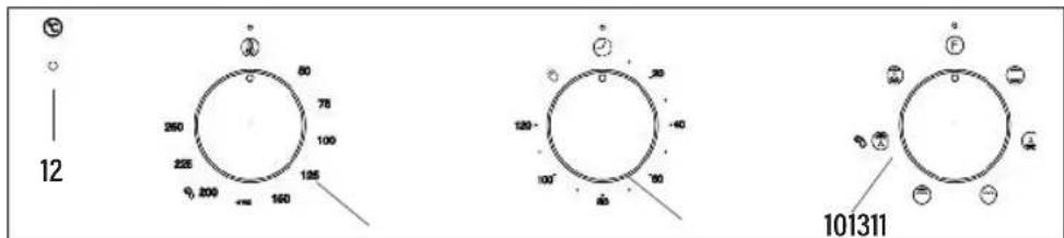 Meireles MF 7400 X - Control panel with 3 knobs automatic stop - 1