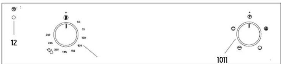 Meireles MF 7400 X - Panneau de commande avec 2 boutons - 1