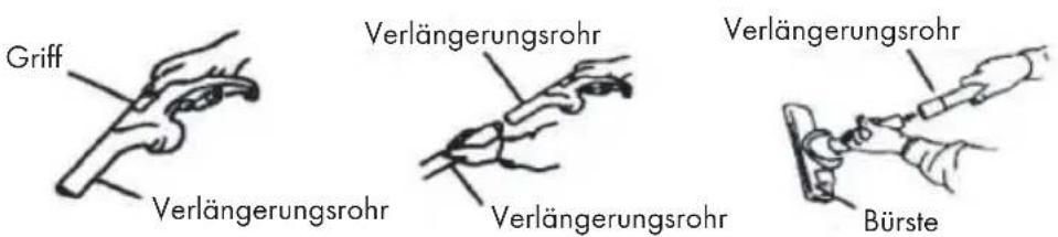 Klarstein Mister Eco 10032947 - Das Verlängerungsrohr und das Zubehör anschließen - 1