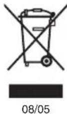 ECG VP 3120 S - Liquidation des équipements électriques et électroniques usages (en vigueur dans les pays membres de l'Union europeenne et les autres pays européens disposant d'un système de tri des déchets) - 1