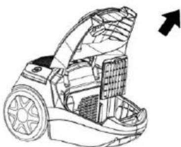 ECG VP 3143 S - Limpieza del fi Itro del motor - 1