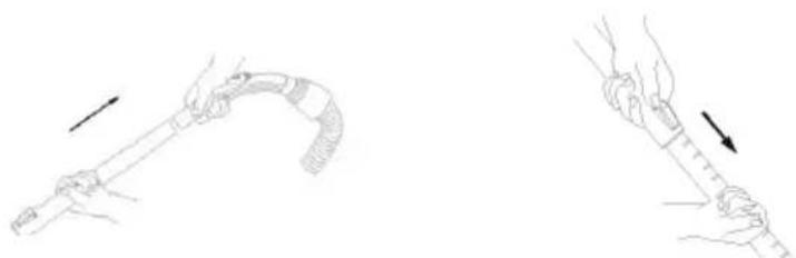 ECG VP 3143 S - The telescopic tube assembly and installing the accessories - 1