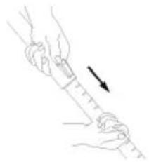 ECG VP 3143 S - Zostavenie teleskopickej trubice a nasadenie prisluşenstva - 2