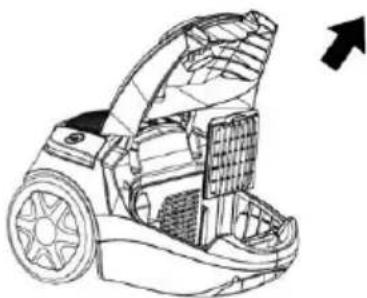ECG VP 3143 S - Pulizia del filtro motore - 1