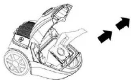 ECG VP 3143 S - Remplacement du sac à poussière - 2