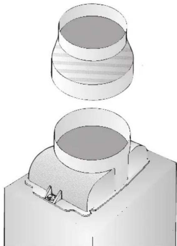 CONSTRUCTA CD67750 - Collegamento del tubo di scarico  100 mm: - 1