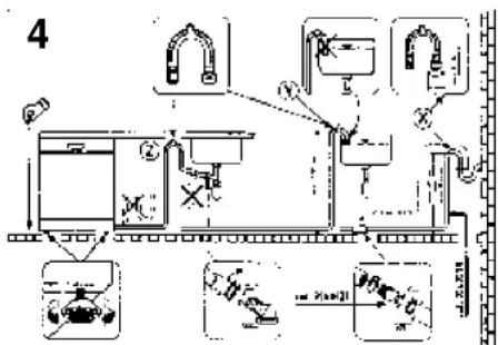 KELVINATOR LS KD 741 G - Anschluß an den Wasserablauf - 1