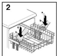KELVINATOR LS KD 741 G - B.: NIEMALS DEN KORB NUR AUF EINER SEITE VERSTellen! (fig. 3). - 2