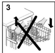 KELVINATOR LS KD 741 G - ADJUST BASKET TO THE LOWER POSITION: - 3