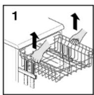 KELVINATOR LS KD 741 G - PER RIPORTARE IL CESTO IN POSIZIONE BASSA: - 1
