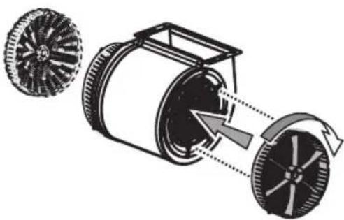BAUKNECHT DBTR 9190 IXL - Fitting or changing the carbon filter - 1