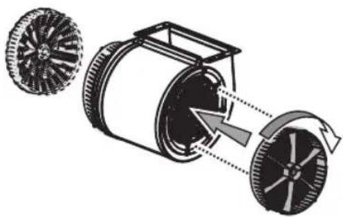 BAUKNECHT DBTR 9190 IXL - Montaggio o sostituzione del filtro a carbone - 1