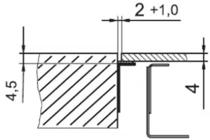 BAUKNECHT CTDI K 940C NE - Ritaglio del piano di lavoro - 2