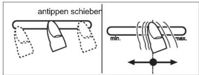 BAUKNECHT CTDI K 940C NE - Sensorfeld antippen oder den aufgesetzten Finger verschieben - 1