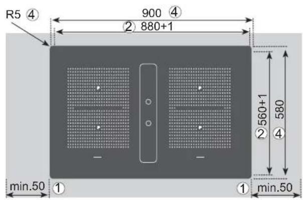 BAUKNECHT CTDI K 940C NE - Variable installation possibilities: Overlying installation - 1