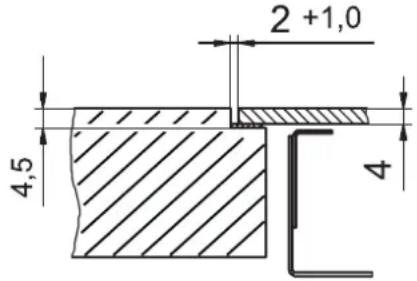 BAUKNECHT CTDI K 940C NE - Ritaglio del piano di lavoro - 1