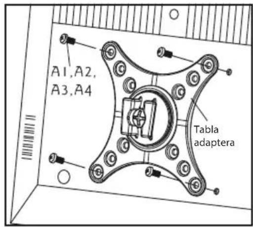 ECG LD 1333 K - - Spajanje table adaptera i TV uredaja - 1