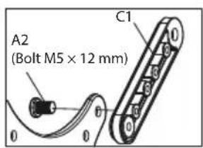 ECG LD 1333 K - - Mounting the TV adapter panel to the TV - 2
