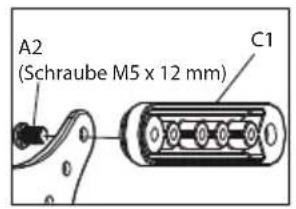 ECG LD 1333 K - - Befestigung der Platte des TV-Adapters zum Fernseher - 4