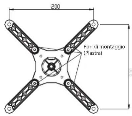 ECG LD 1333 K - - Fissare la piastra dell'adattatore TV al tevisore - 6