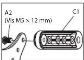 ECG LD 1333 K - - Fixation de la plaque de l'adaptateur TV au téléviseur - 4
