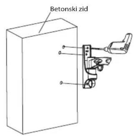 ECG LD 1333 K - 1B - Ugradnja na betonski zid - 1