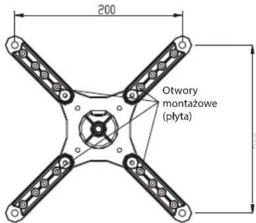 ECG LD 1333 K - - Przymocowanie płyty uchwytu do televizora - 6