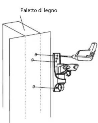 ECG LD 1333 K - 1A - Montaggio su una parete in legno - 1
