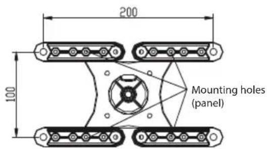 ECG LD 1333 K - - Mounting the TV adapter panel to the TV - 4