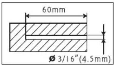 ECG LD 1333 K - 1A - Montage an einen Holzbalken - 2